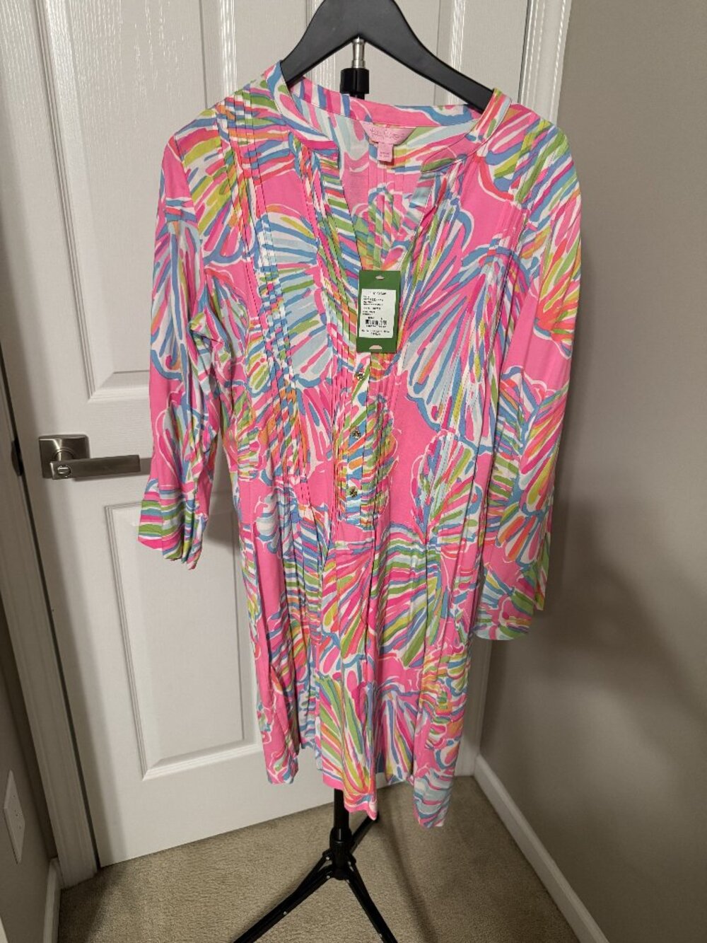 Lilly Pulitzer Sarasota Tunic Dress in Pink Pout Shellabrate